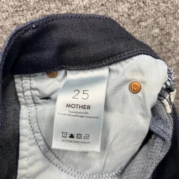 Mother Jeans Womens 25 Blue The Mid Rise Dazzler Ankle Now Or Never 1686-625 - Picture 10 of 16